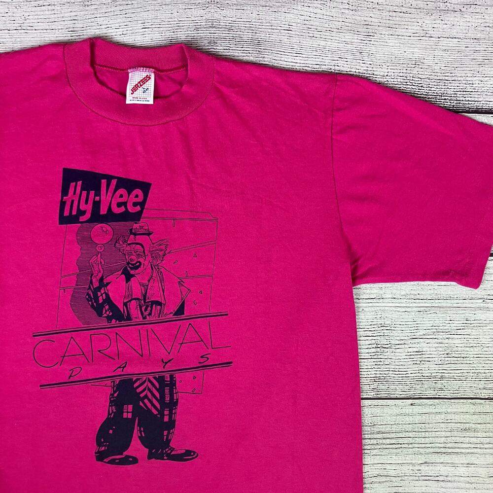 Vintage 1990s Hy-Vee Carnival Clown Days T-shirt